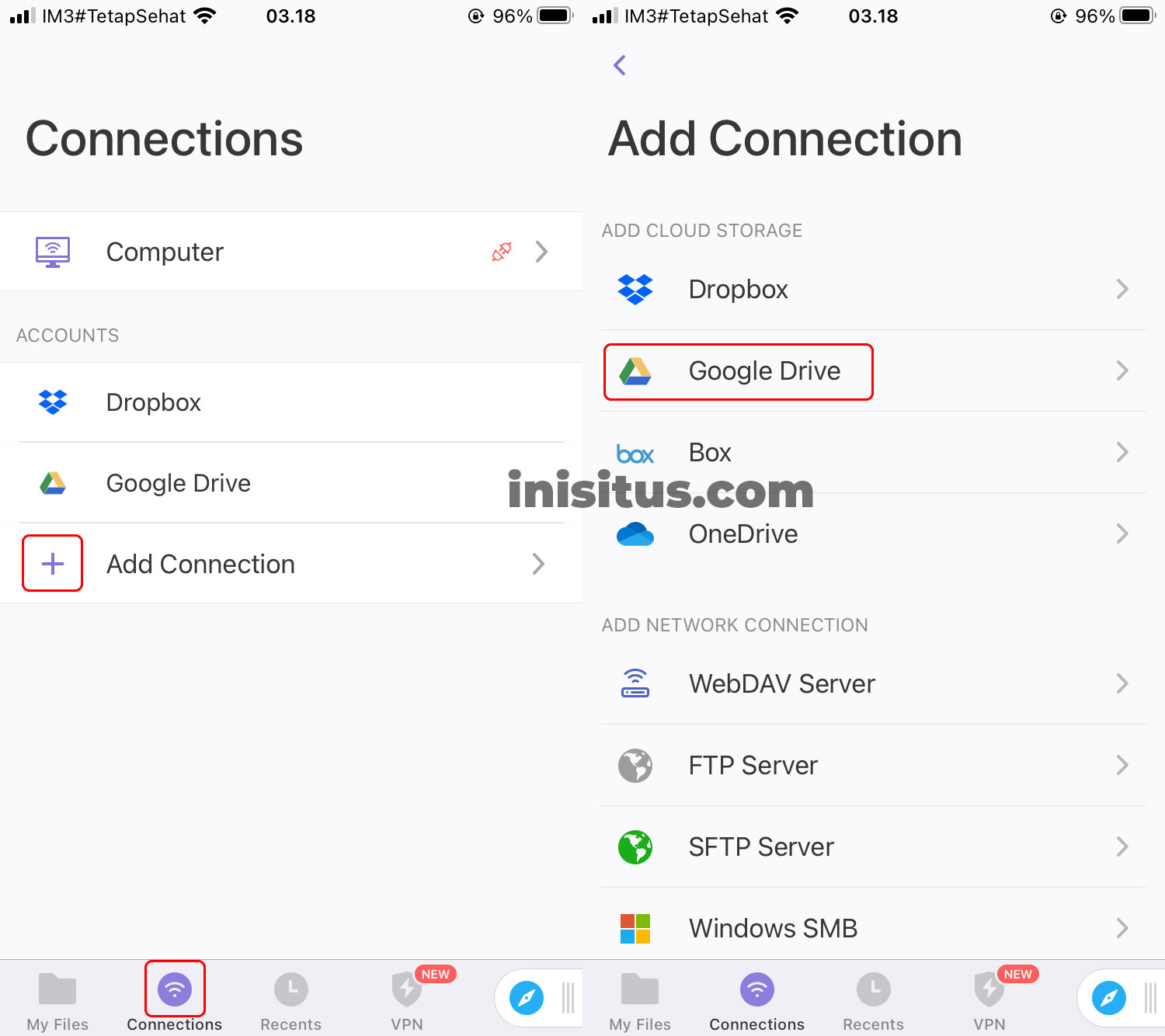 google drive di aplikasi documents by readdle