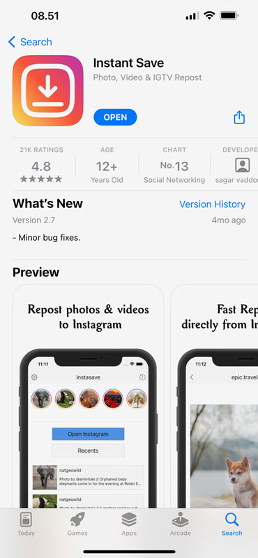 aplikasi download video di ig iphone