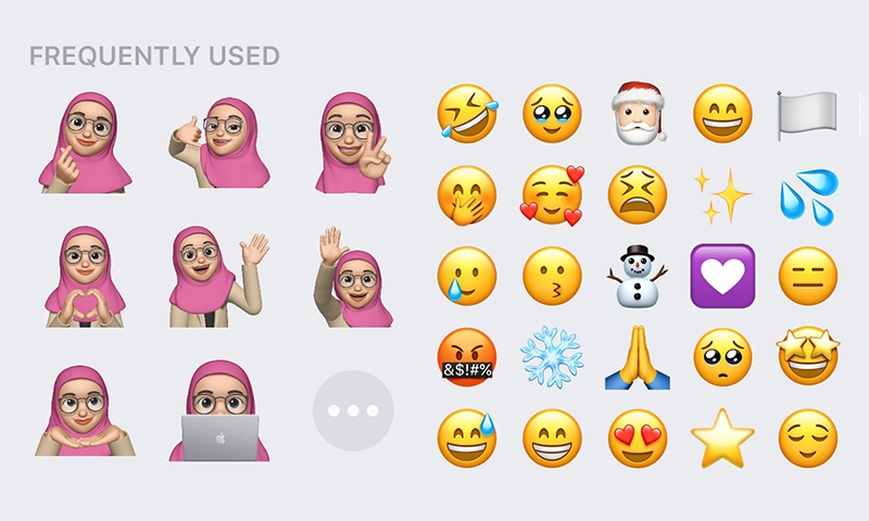 link download emoji iphone hijab
